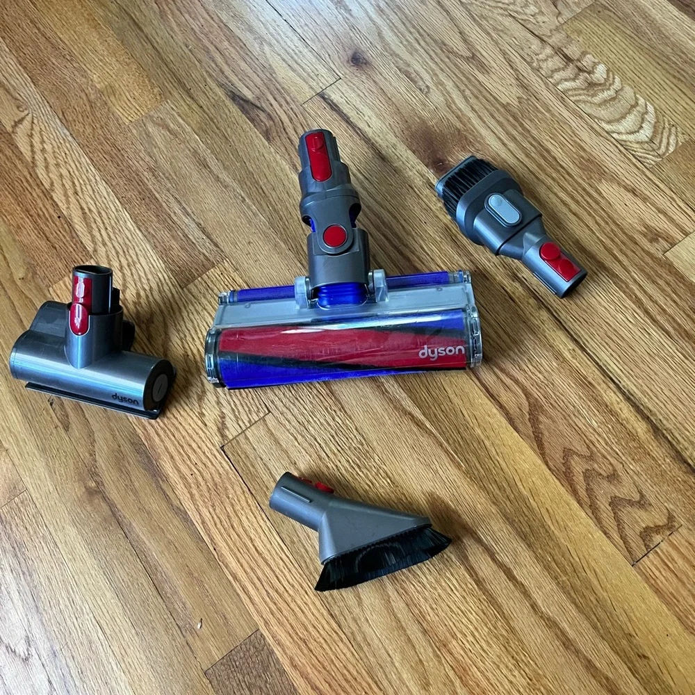 Dyson Cleaning Tool Kit in Gray, Red, and Blue - Picture 2 of 4